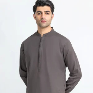 Men’s Premium Shalwar Kameez – Charcoal Grey